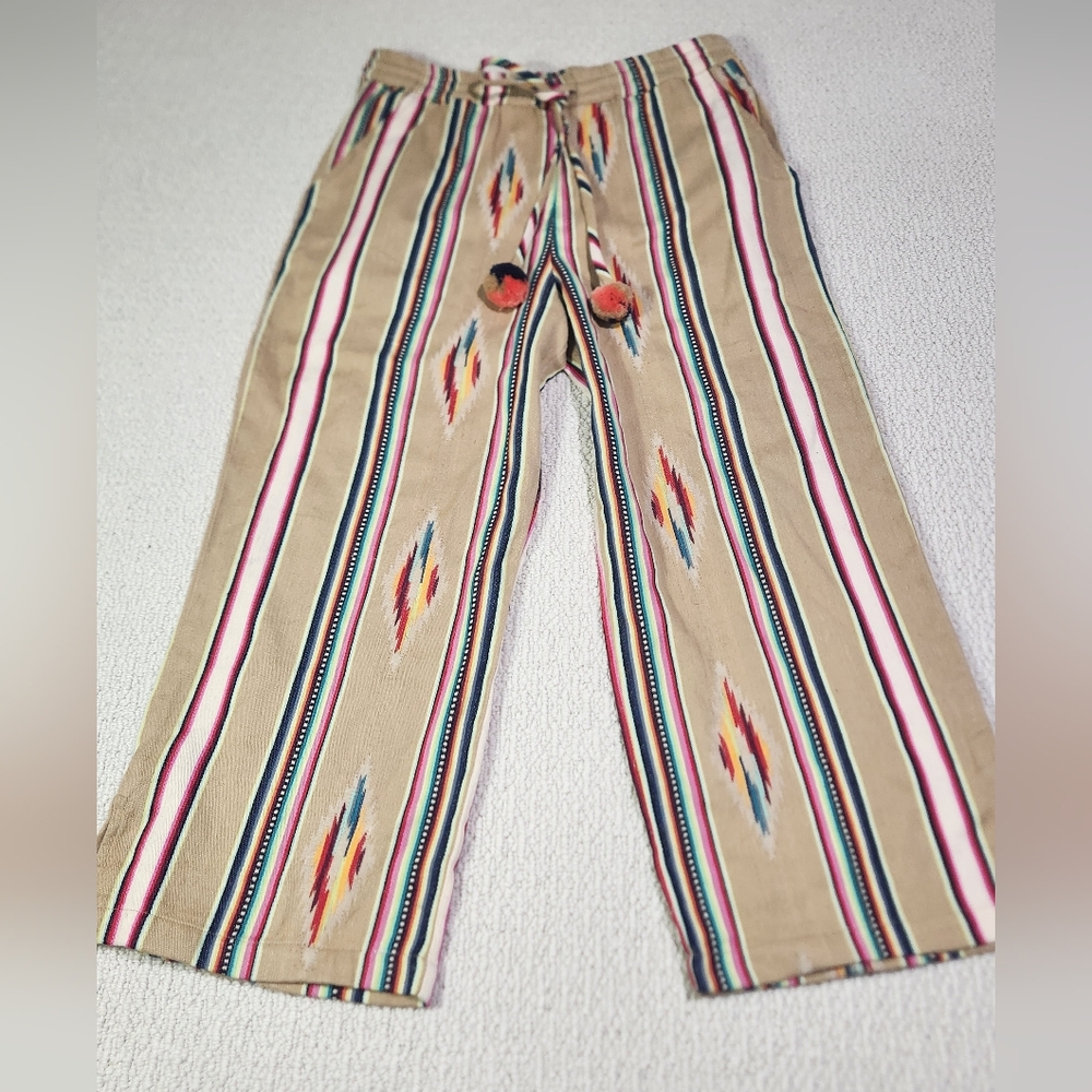 America & Beyond A&B Cotton Aztec‎ Design Pants. Comfort, Light Weight Medium